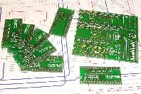 Delivered 6502-RamRom and Flash-Adaptor PCBs